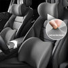 Black Memory Foam Car Headrest &amp; Lumbar Support Pillow Set
