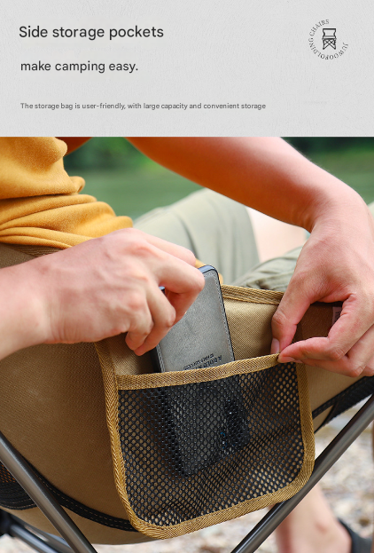 Portable High-Back Camping Chair – Foldable &amp; Lightweight