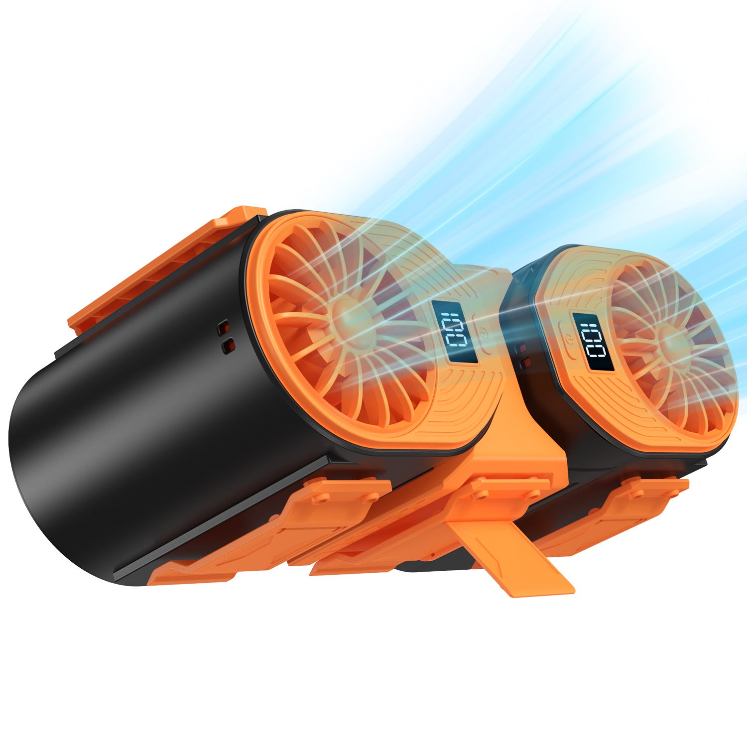 TurboCool Duo Waist Fan – Portable, Dual Air Vents, Digital Display
