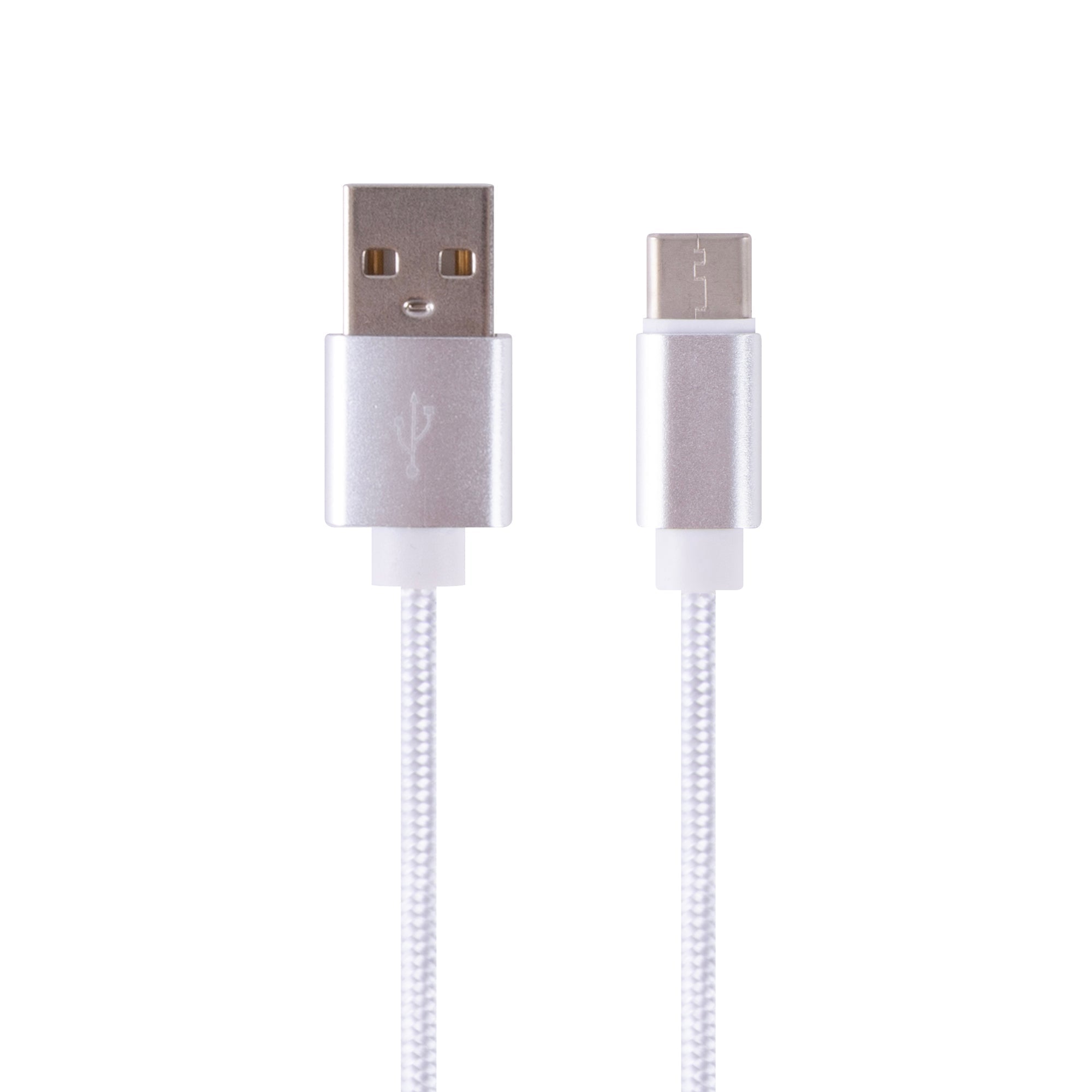 2M USB A to USB C Braided Charge & Sync Cable