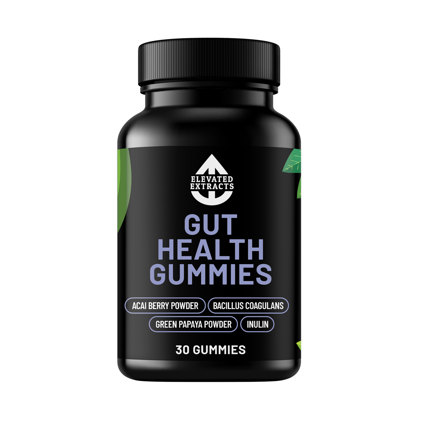 Elevated Extracts Gut Health Gummies – 30 Probiotic Gummies for Digestion & Wellness