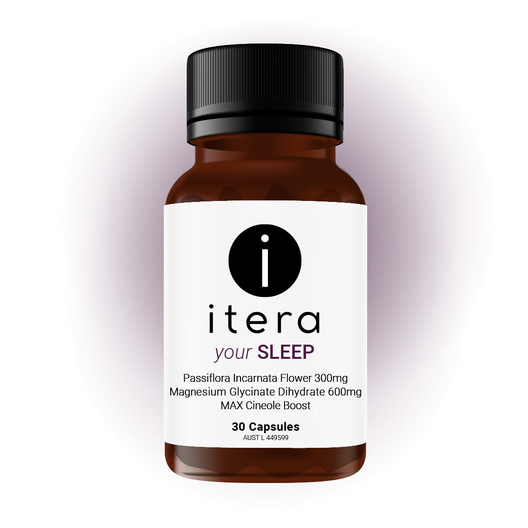 Itera Capsules - Calm & Clarity Capsules – Natural Supplement for Sleep, Stress Relief & Mental Focus 30caps