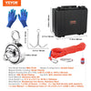 VEVOR Magnet Fishing Kit 1200lbs Double Sided with Rope &amp; Hook