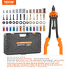 VEVOR 16-Inch Rivet Nut Tool Kit with 13 Metric and SAE Mandrels, 186 Rivet Nuts, and Carrying Case