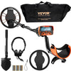VEVOR Metal Detector for Adults &amp; Kids – Waterproof Gold Detector with LCD Display, 7 Modes, High Accuracy DSP Chip (250mm)
