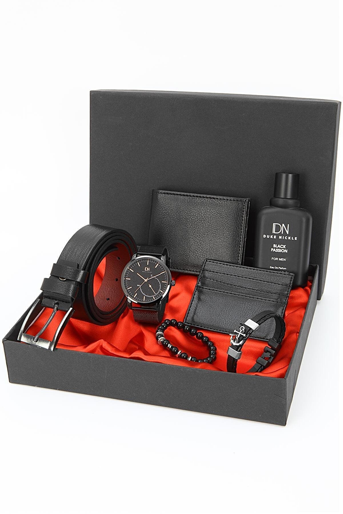 Watch Perfume Belt And Wallets Gift Box