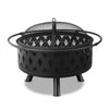 Charcoal BBQ Fire Pit and Grill Ring 32&quot;