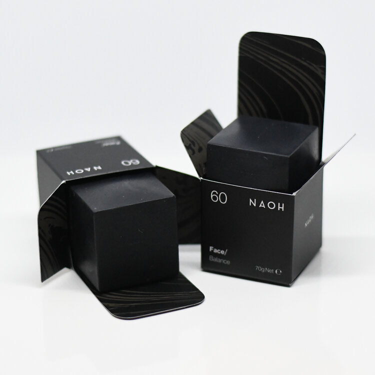 NAOH Face Cube – Deep Cleansing Facial Bar with Wild Sea Lettuce, Charcoal & Volcanic Ash – Fragrance-Free – 70g