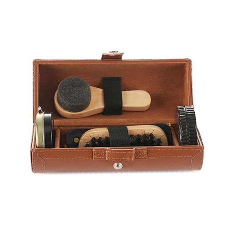 Leather shoes care set