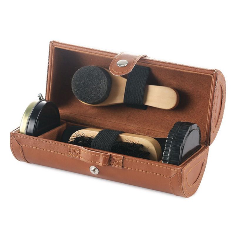 Leather shoes care set