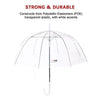 5x Clear Transparent Rain Walking Umbrella